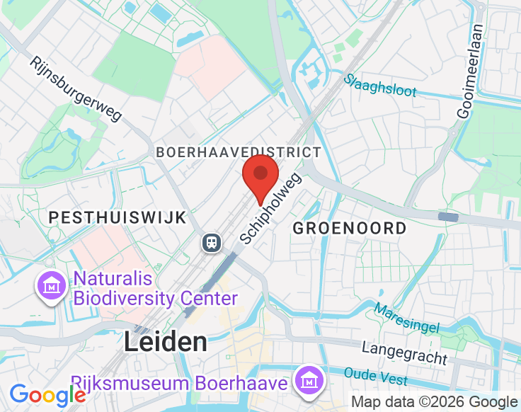 Kaart van Leiden