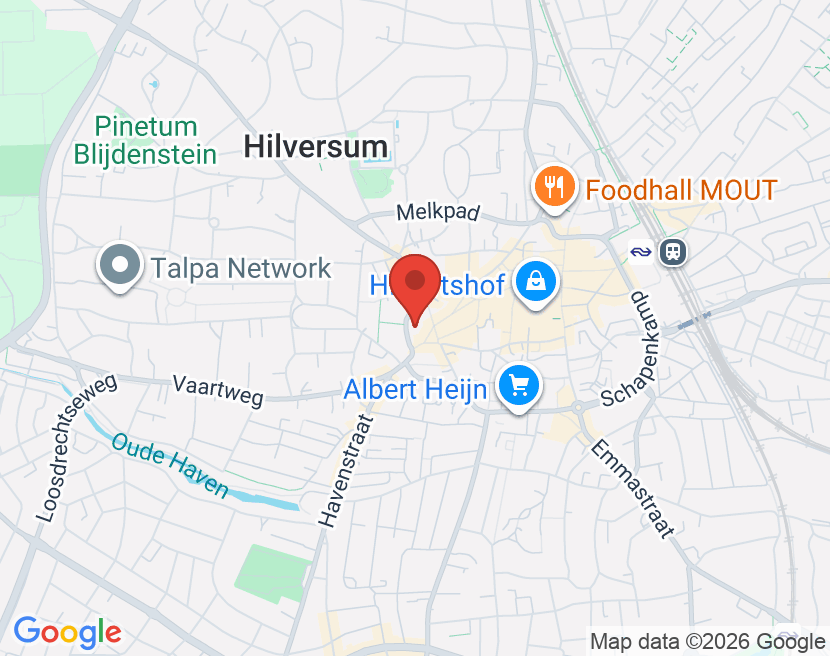 Kaart van Hilversum Oude Torenstraat 41, 1211 BX Hilversum