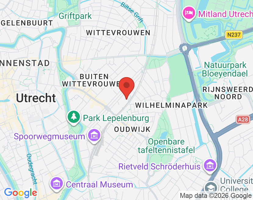 Kaart van Utrecht Maliebaan 87, 3581 CG Utrecht
