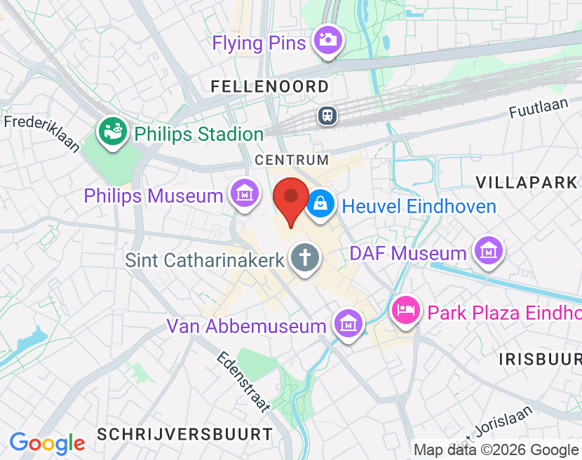 Kaart van Eindhoven Jan van Hooffstraat 8 F, 5611 ED Eindhoven